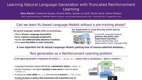 Learning Natural Language Generation with Truncated Reinforcement Learning