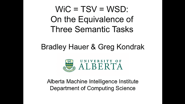 WiC = TSV = WSD: On the Equivalence of Three Semantic Tasks