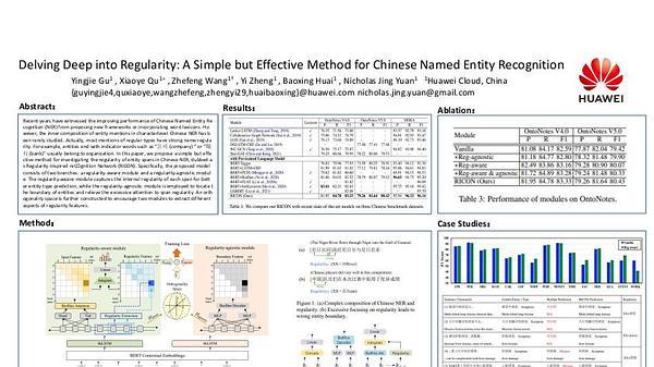Delving Deep into Regularity: A Simple but Effective Method for Chinese Named Entity Recognition