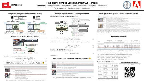 Fine-grained Image Captioning with CLIP Reward