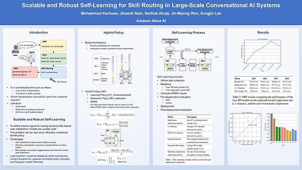 Scalable and Robust Self-Learning for Skill Routing in Large-Scale Conversational AI Systems