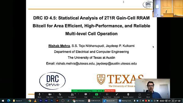 Statistical Analysis of 2T1R Gain-Cell RRAM Bitcell for Area Efficient, High-Performance, and Reliable Multi-level Cell Operation