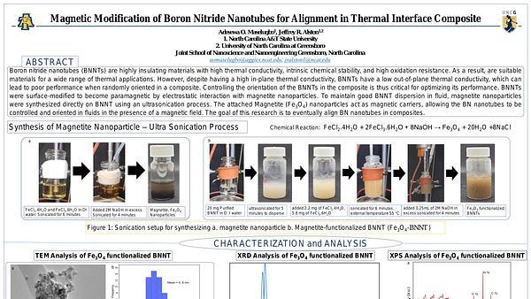Magnetic Modification of Boron Nitride Nanotubes for Alignment in Thermal Interface Composite