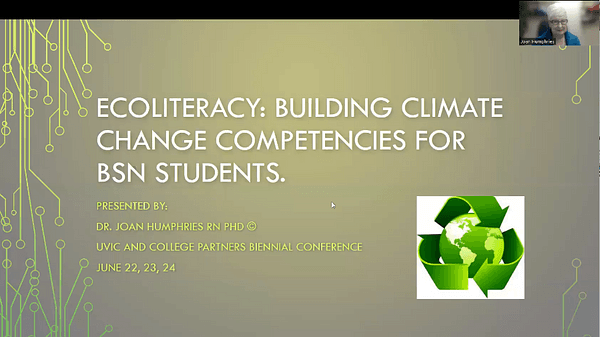 Ecoliteracy: Building Climate Change Competencies for BSN Students