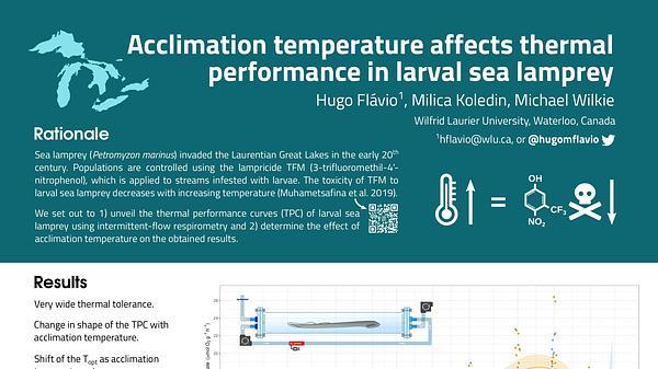Effects of temperature acclimation on thermal performance for sea lamprey larvae