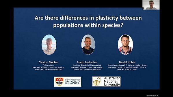 Are there differences in plasticity between populations within species?