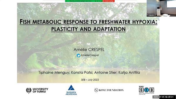 Fish metabolic response to freshwater hypoxia: plasticity and adaptation