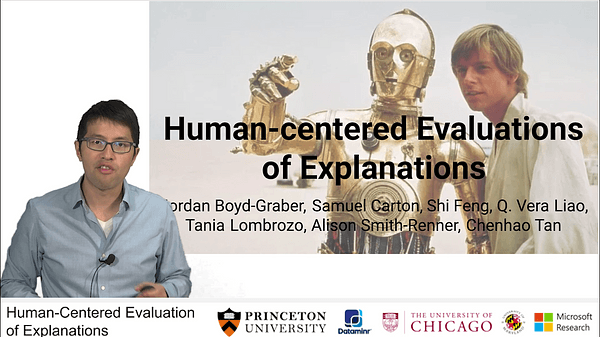 Human-Centered Evaluation of Explanations