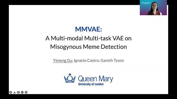 MMVAE at SemEval-2022 Task 5: A Multi-modal Multi-task VAE on Misogynous Meme Detection