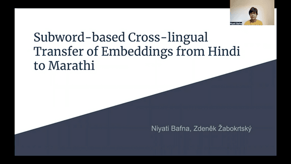 Subword-based Cross-lingual Transfer of Embeddings from Hindi to Marathi and Nepali