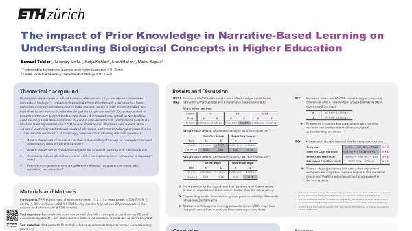 The Impact of Prior Knowledge in Narrative-Based Learning on Understanding Biological Concepts in Higher Education