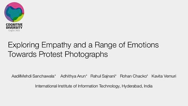 Exploring Empathy and a Range of Emotions Towards Protest Photographs