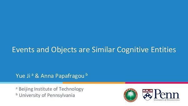 Events and Objects Are Similar Cognitive Entities