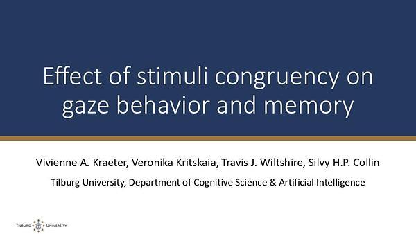 Effect of stimuli congruency on gaze behavior and memory