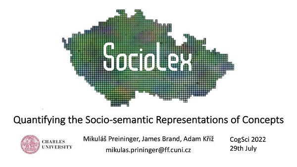 Quantifying the Socio-semantic Representations of Words