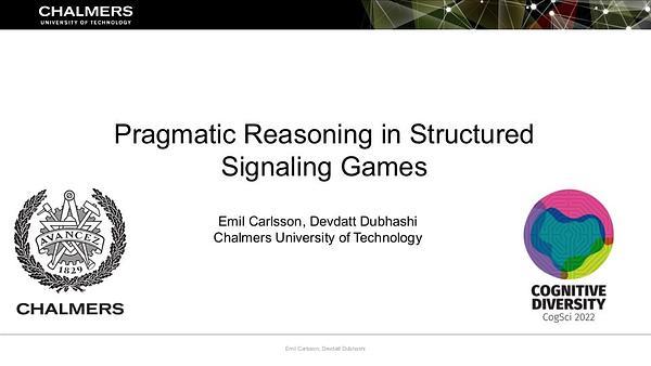 Pragmatic Reasoning in Structured Signaling Games