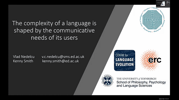 The complexity of a language is shaped by the communicative needs of its users and by the hierarchical nature of their social inferences