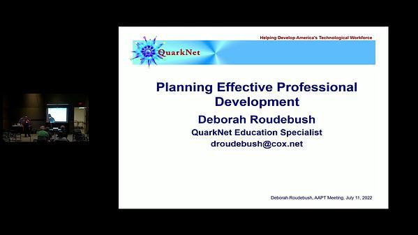 Planning Effective Professional Development
