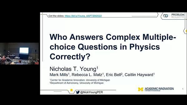 Who Answers Complex Multiple-choice Questions in Physics Correctly?