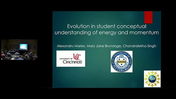 Evolution in Student Conceptual Understanding of Energy and Momentum