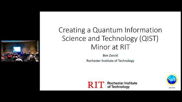 Creating a Quantum Information Science and Technology Minor at RIT