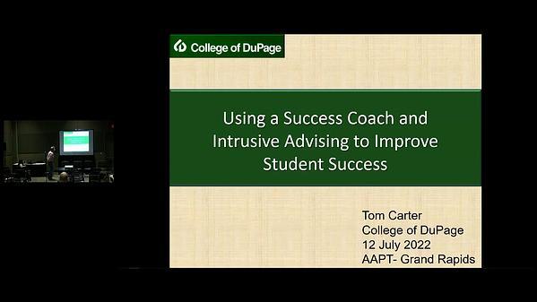 Using Intrusive Advising to Improve Student Success