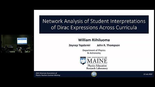 Network Analysis of Student Interpretations of Dirac Expressions Across Curricula