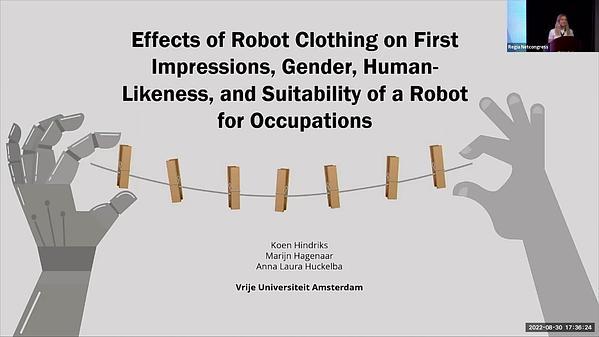 Effects of Robot Clothing on First Impressions, Gender, Human-Likeness, and Suitability of a Robot for Occupations