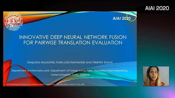 Innovative Deep Neural Network Fusion for Pairwise Translation Evaluation