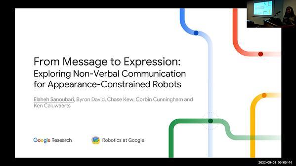 From Message to Expression: Exploring Non-Verbal Communication for Appearance-Constrained Robots