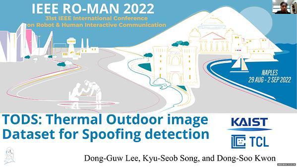 TODS: Thermal Outdoor image Dataset for Spoofing detection