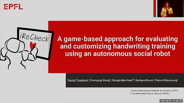 A game-based approach for evaluating and customizing handwriting training using an autonomous social robot