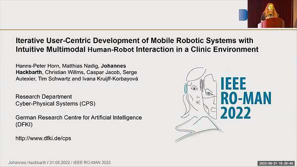 Iterative User-Centric Development of Mobile Robotic Systems with Intuitive Multimodal Human-Robot Interaction in a Clinic Environment