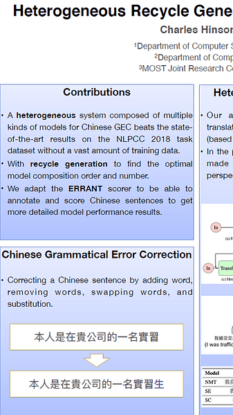 Heterogeneous Recycle Generation for Chinese Grammatical Error Correction