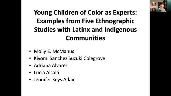 Young Children of Color as Experts: Examples from Five Ethnographic Studies with Latinx and Indigenous Communities
