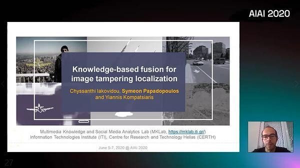 Knowledge-based fusion for image tampering localization
