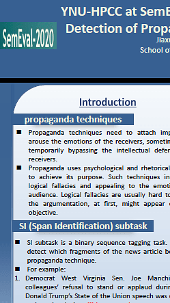 LSTM Network for Detection of Propaganda Techniques in News Articles
