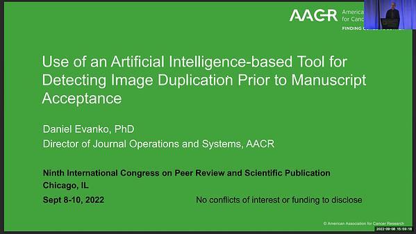 Use of an Artificial Intelligence-Based Tool for Detecting Image Duplication Prior to Manuscript Acceptance