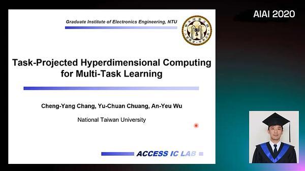 Task-Projected Hyperdimensional Computing for Multi-Task Learning