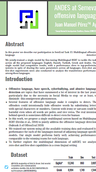 A jointly-trained BERT multilingual model for offensive language detection
