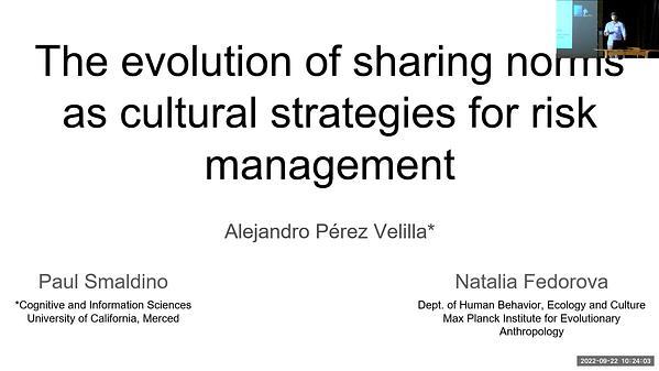 The evolution of sharing norms as cultural strategies for risk management