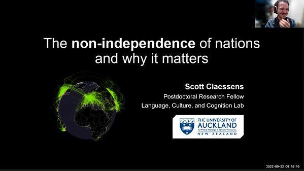The non-independence of nations and why it matters