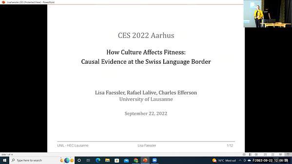 How Culture Affects our Fitness: Evidence from a Swiss Language Border