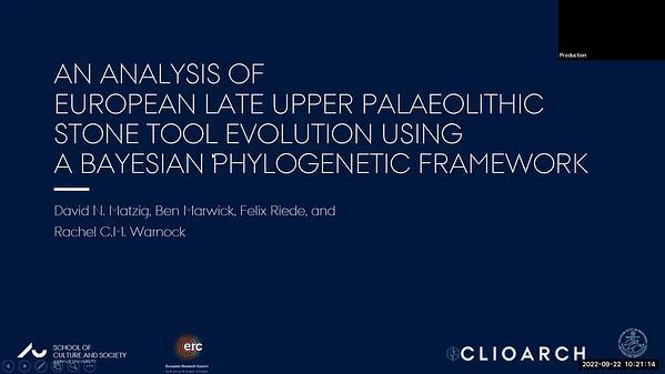 An analysis of European Late Upper Palaeolithic stone tool evolution using a Bayesian phylogenetic framework
