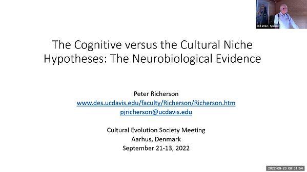 The cognitive niche versus cultural niche hypotheses: The neurobiological evidence