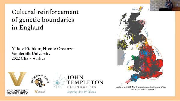 Cultural reinforcement of genetic boundaries in England