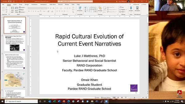 Rapid cultural evolution of current event narratives
