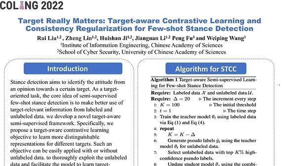 Target Really Matters: Target-aware Contrastive Learning and Consistency Regularization for Few-shot Stance Detection
