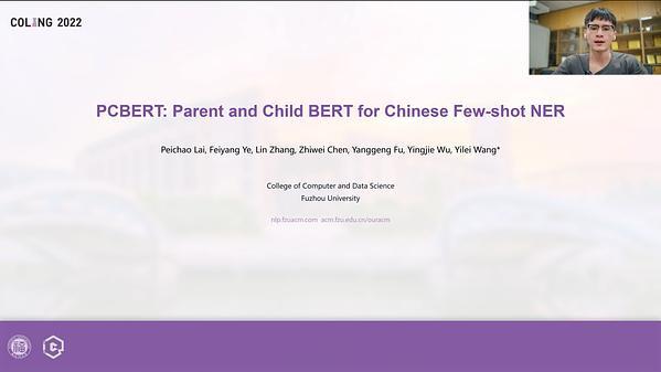 PCBERT: Parent and Child BERT for Chinese Few-shot NER