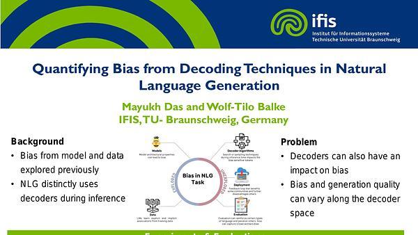 Quantifying Bias from Decoding Techniques in Natural Language Generation